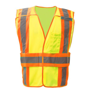 Standard Class 2 Expandable Breakaway Vest - Lime