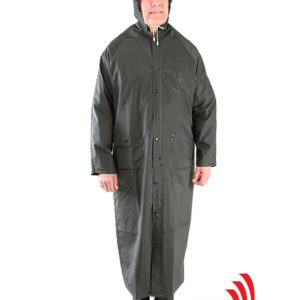 Black riders rain coat, 35mm, 60"long, sizes S-6XL