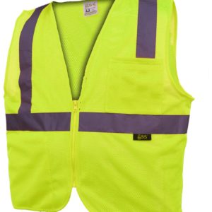 Class 2 Fire Resistant Treated Hook & Loop Vest - Lime 1 Class 2 Fire Resistant Treated Hook & Loop Vest - Lime