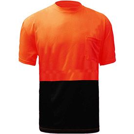 Non-Ansi Short Sleeve T-Shirt with Black Bottom - Lime