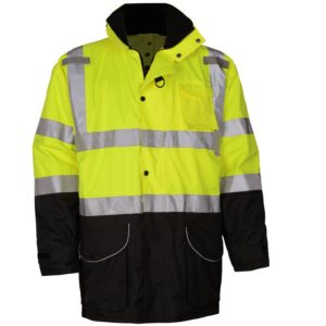 Class 3 7-IN-1 3M™ ScotchliteTM Waterproof All Seasons Jacket-Lime