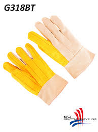 3 finger canvas back, 2” band top, gold chore