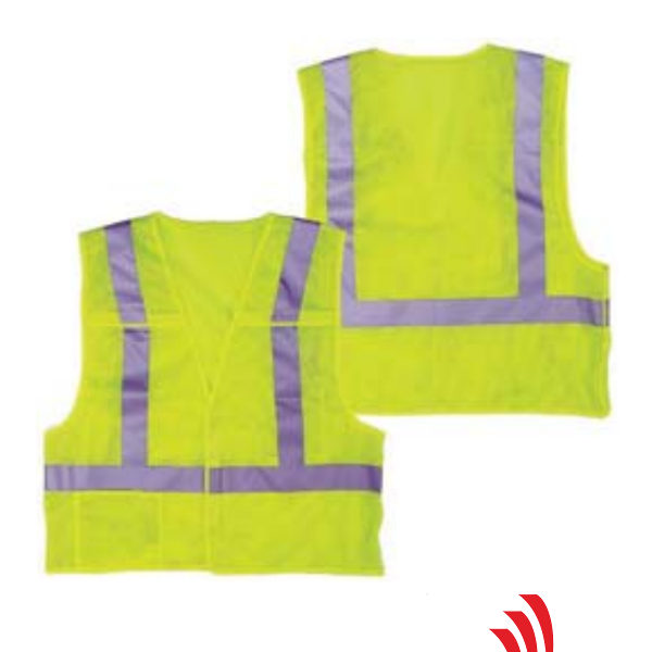5 point break away, class II, yellow mesh, reflective tape, inside pocket, outside pocket,sizes M-4XL